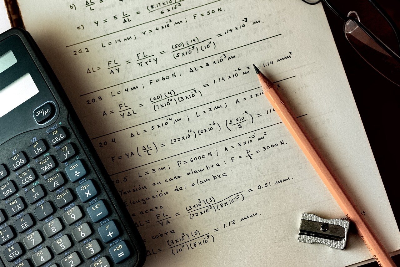 A very generic picture of some maths in a notebook